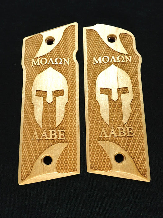 Maple Molon Labe Spartan #1 Coonan .357 Grips