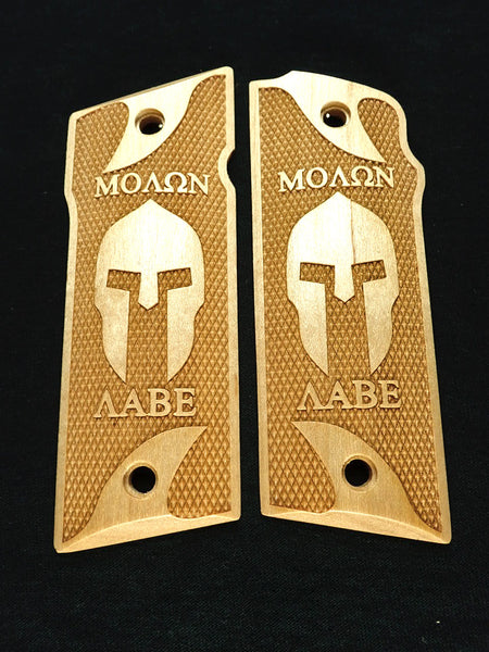 Maple Molon Labe Spartan #1 Coonan .357 Grips