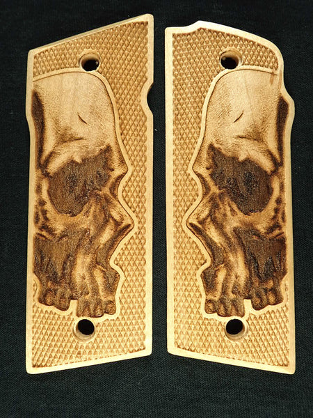 Maple Skull Coonan .357 Grips