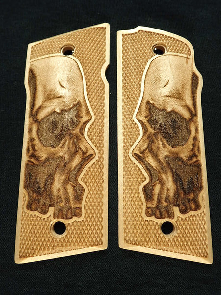 Maple Skull Coonan .357 Grips