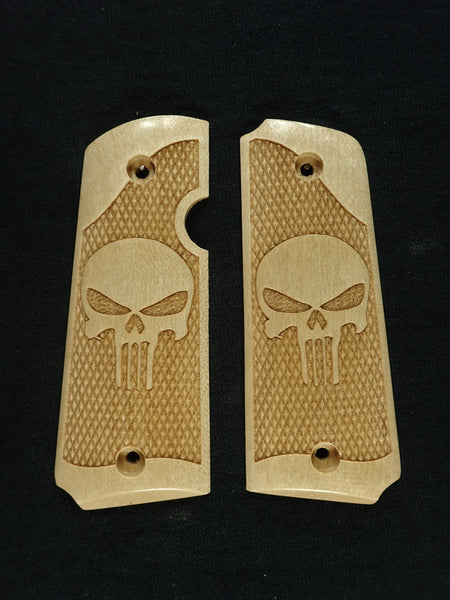 --Maple Punisher Rock Island 380 1911 Grips #2