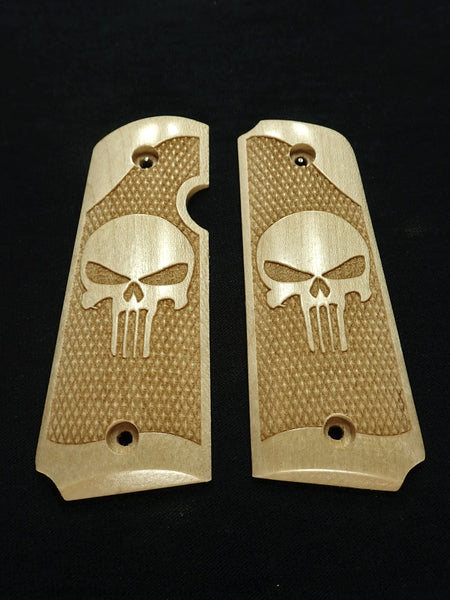 --Maple Punisher Rock Island 380 1911 Grips #2