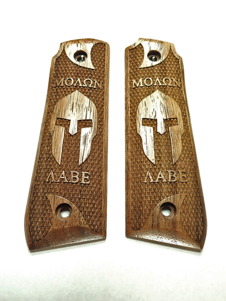 Walnut Molon Labe Spartan Ruger Mark IV 22/45 Grips