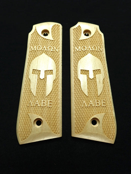 Maple Molon Labe Spartan Ruger Mark IV 22/45 Grips