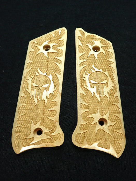 Maple Punisher #1 Ruger Mark II/III Grips X
