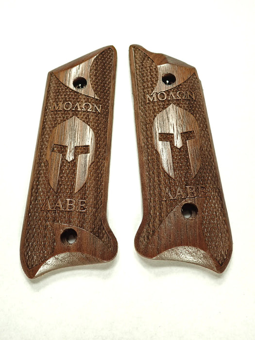 Walnut Molon Labe Spartan Ruger Mark II/III Grips