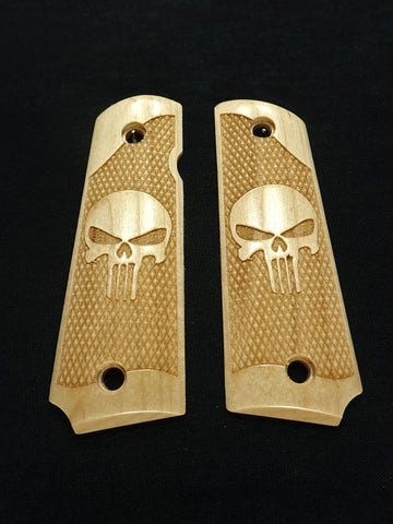 --Maple Punisher Grips Compatible/Replacement for Browning 1911-22 1911-380 Grips #2
