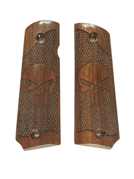Walnut Punisher Grips #2 Compatible/Replacement for Browning 1911-22 1911-380