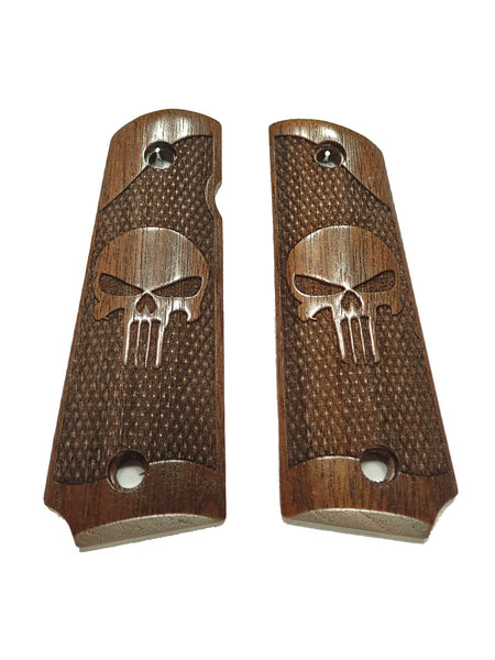 Walnut Punisher Grips #2 Compatible/Replacement for Browning 1911-22 1911-380
