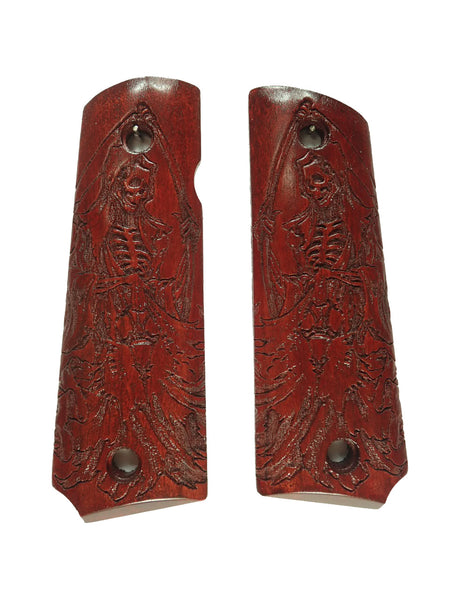 Rosewood Grim Reaper Grips Compatible/Replacement for Browning 1911-22 1911-380 Grips