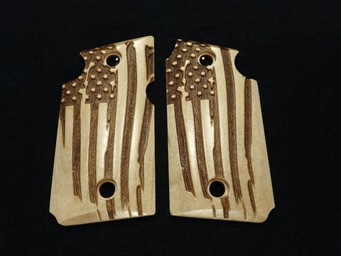Maple American Flag Sig Sauer P938 Grips
