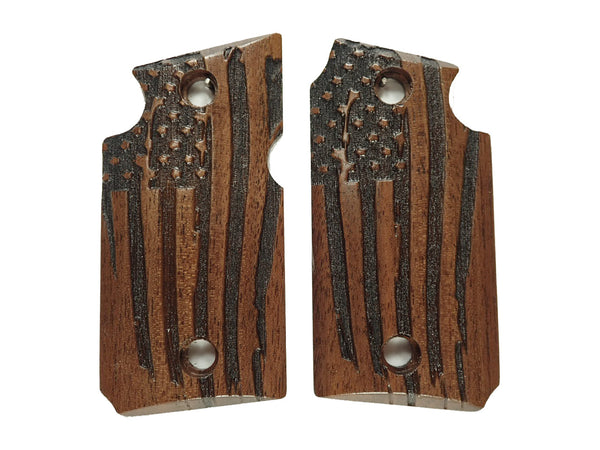 Walnut American Flag Sig Sauer P938 Grips