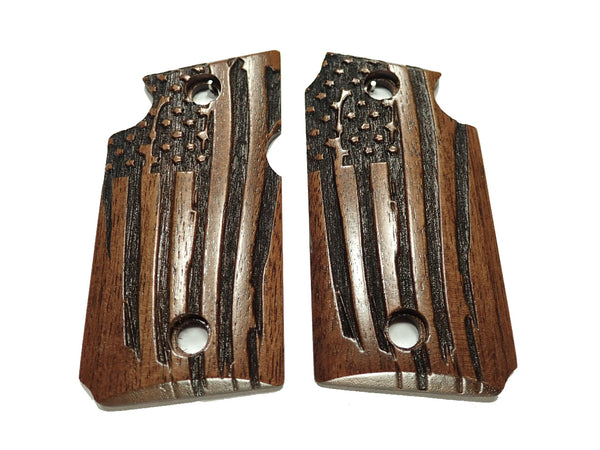 Walnut American Flag Sig Sauer P938 Grips
