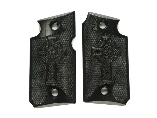 Ebony Celtic Cross Sig Sauer P938 Grips