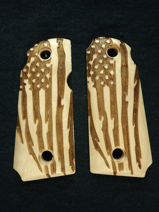 Maple American Flag Kimber Micro 380 Grips