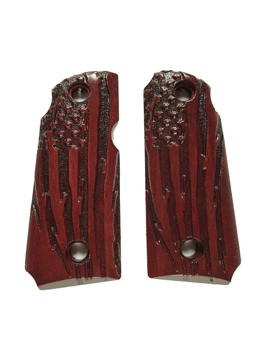 Rosewood American Flag Kimber Micro 380 Grips