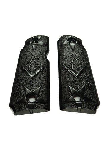 Ebony Masonic Kimber Micro 380 Grips