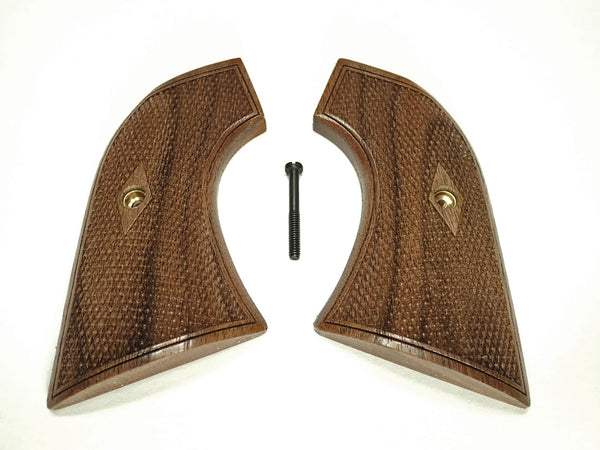 Walnut Checker Ruger New Vaquero Grips Checkered Engraved Textured