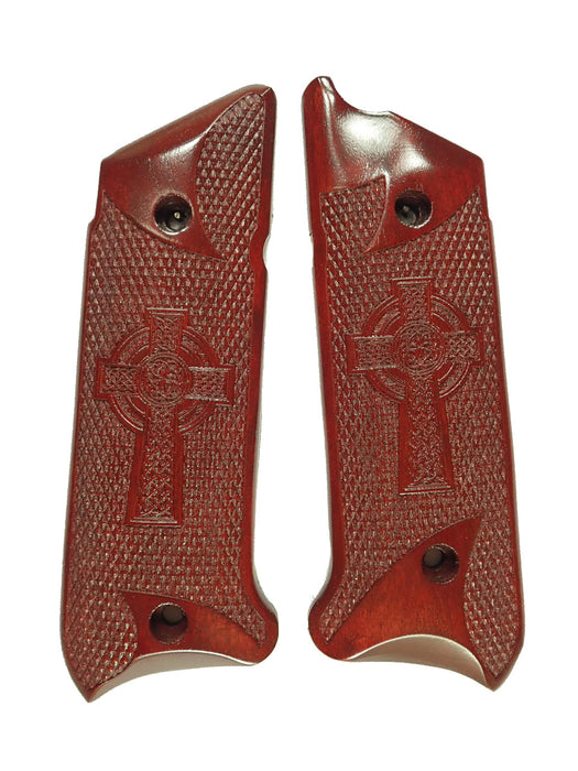 Rosewood Celtic Cross Ruger Mark IV Grips X