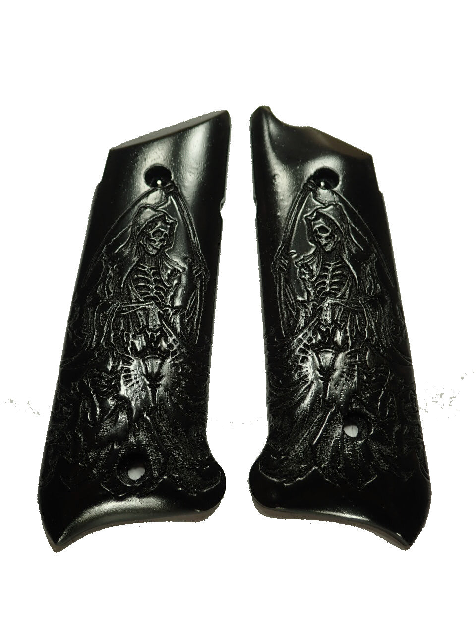 Ebony Grim Reaper Rock Island .380 Baby Rock 1911 Grips X