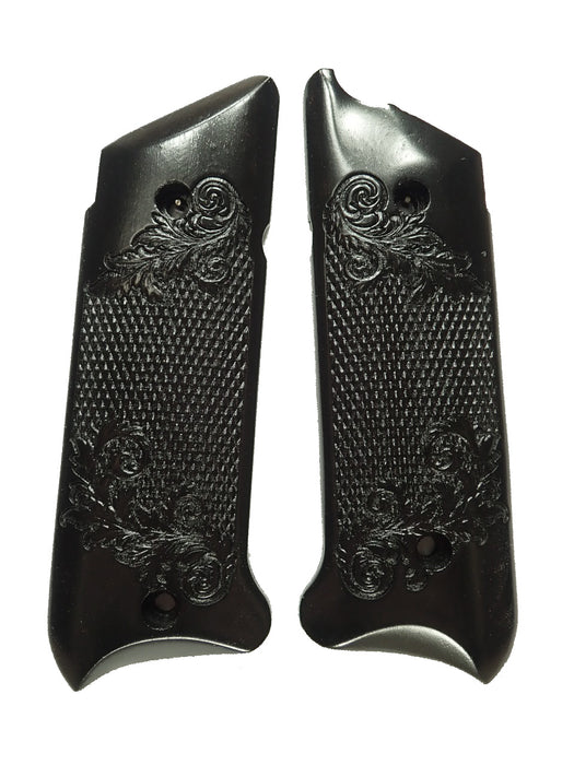 Ebony Floral Checkered Ruger Mark IV Grips