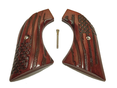 Rosewood American Flag Ruger Super Blackhawk Grips X