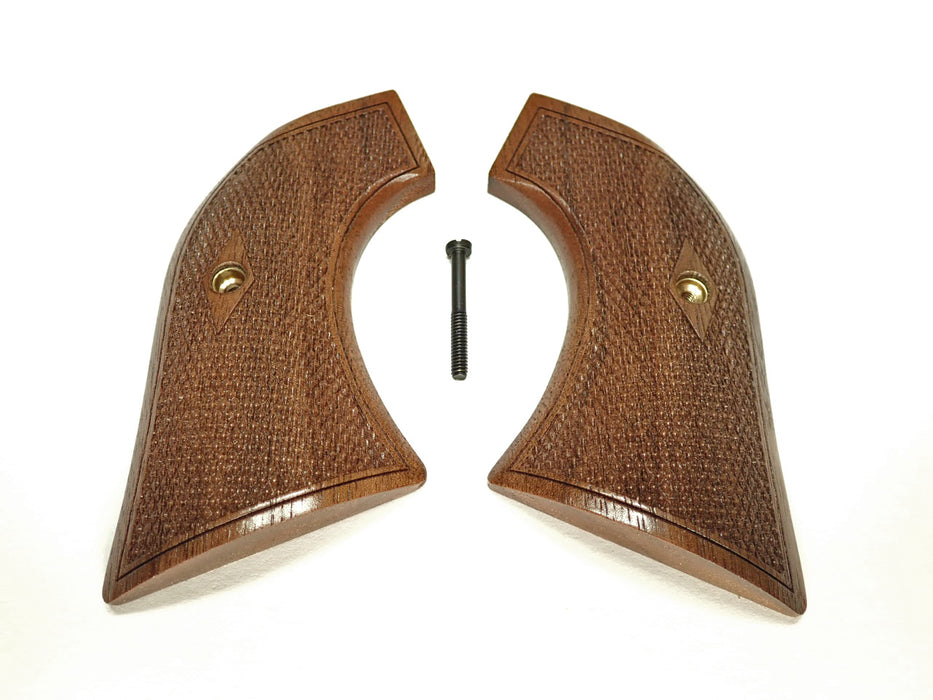 Walnut Checkered Ruger Vaquero/Blackhawk/Wrangler Grips