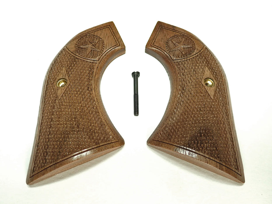 Walnut Texas Star Ruger Vaquero/Blackhawk/Wrangler Grips