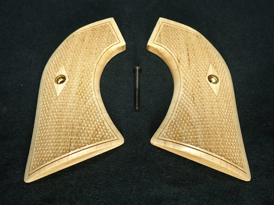 Maple Checkered Ruger Vaquero/Blackhawk/Wrangler Grips