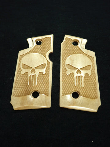 --Maple Punisher Springfield Armory 911 .380 Grips #2
