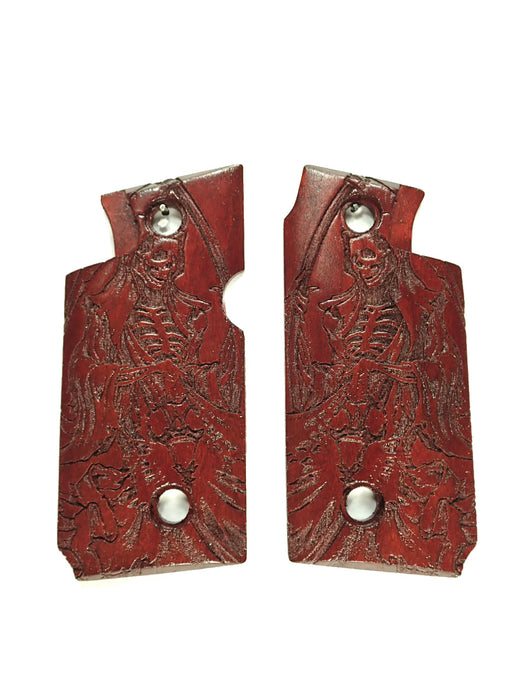 Rosewood Grim Reaper Springfield Armory 911 .380 Grips