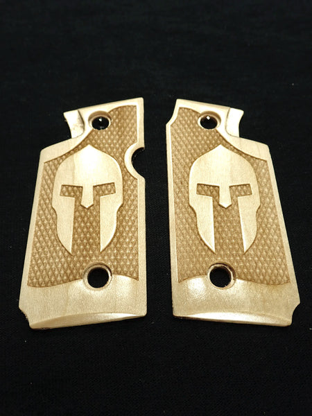 Maple Spartan Springfield Armory 911 9mm Grips X
