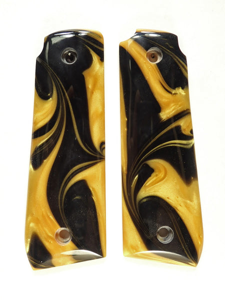 Gold & Black Pearl Ruger Mark IV 22/45 Grips