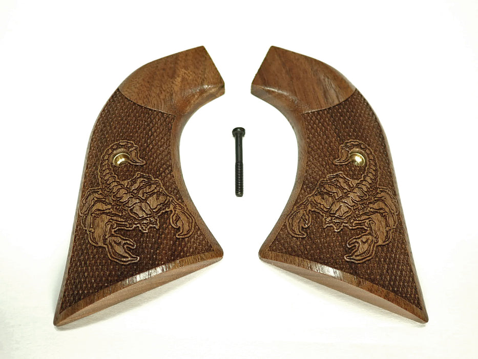 Walnut Scorpion Ruger Super Blackhawk Grips X