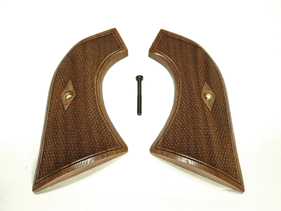 Walnut Checkered Ruger Super Blackhawk Grips