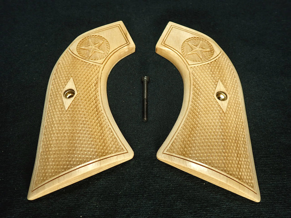 Maple Texas Star Ruger Super Blackhawk Grips