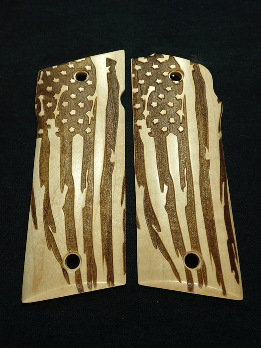 Maple American Flag Coonan .357 Grips X