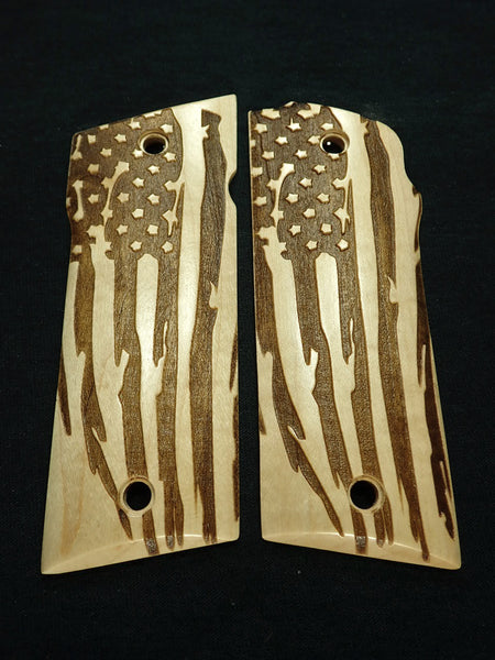 Maple American Flag Coonan .357 Grips X