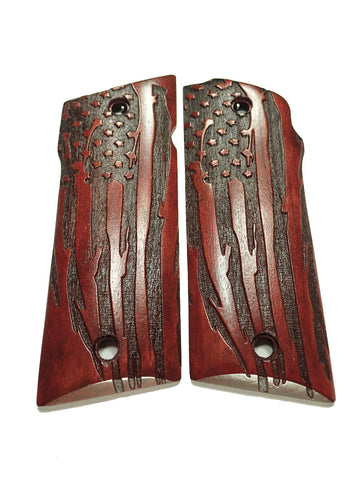 Rosewood American Flag Coonan .357 Grips