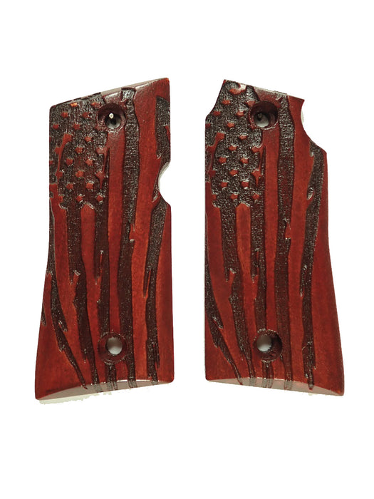 Rosewood American Flag Colt Mustang Pocketlite Grips