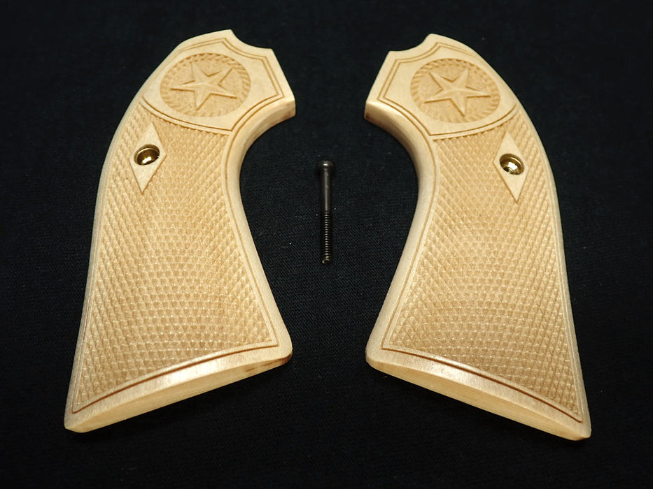 Maple Texas Star Ruger Vaquero Bisley Grips