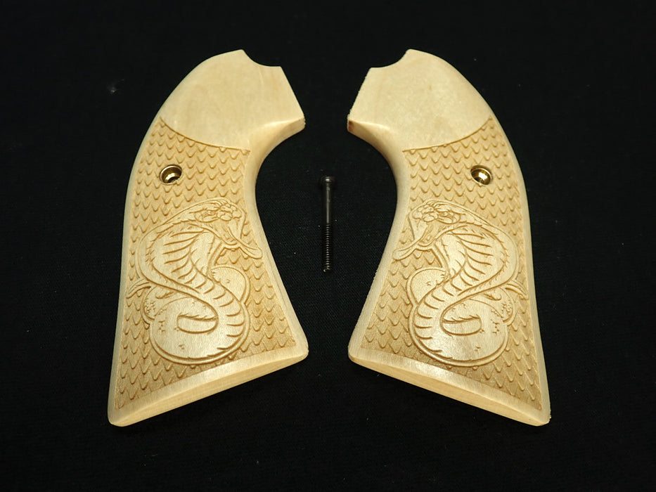 Maple Cobra Ruger Vaquero Bisley Grips X