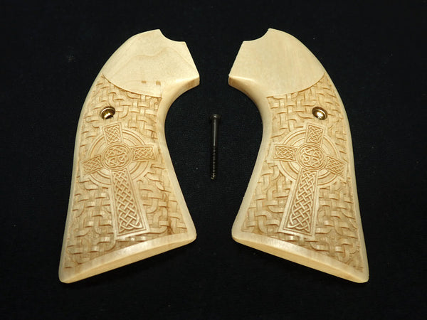 Maple Braided Celtic Cross Ruger Vaquero Bisley Grips