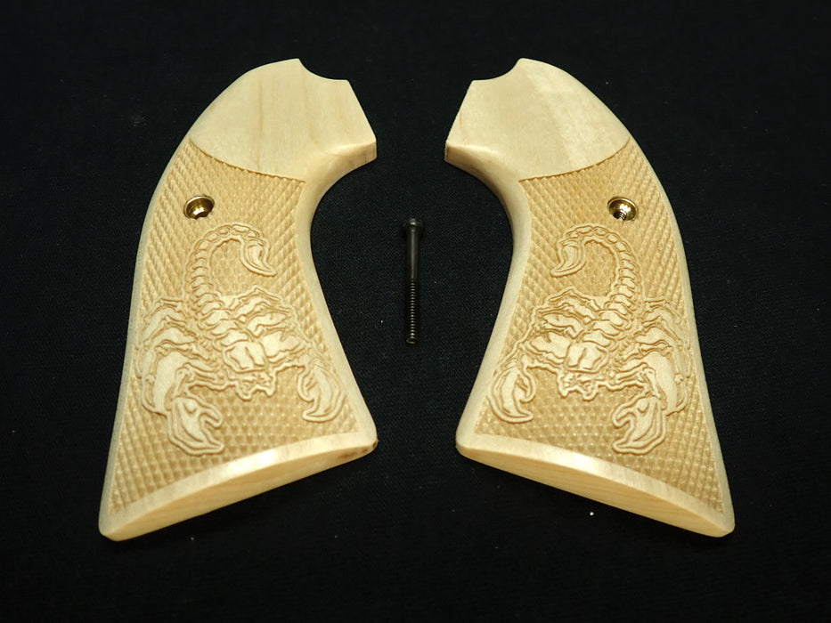 Maple Scorpion Ruger Vaquero Bisley Grips X