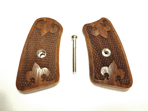 Walnut Checker Plume Ruger Sp101 Grip Inserts