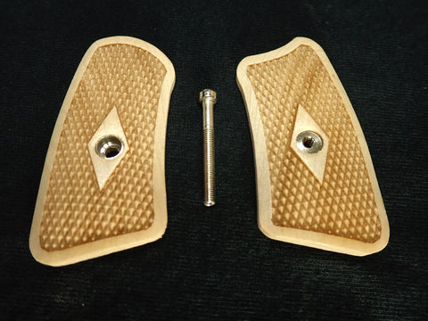 Maple Diamond Checker Ruger Sp101 Grip Inserts