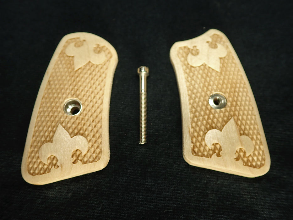 Maple Checkered Plume Ruger Sp101 Grip Inserts X