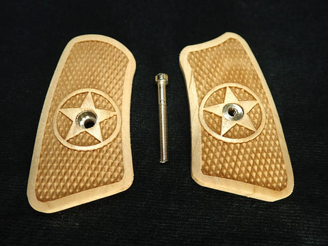 --Maple Texas Star Ruger Sp101 Grip Inserts