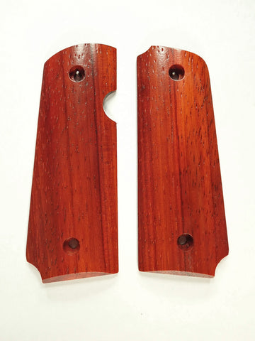 Finished Padauk Rock Island 380 1911 Grips
