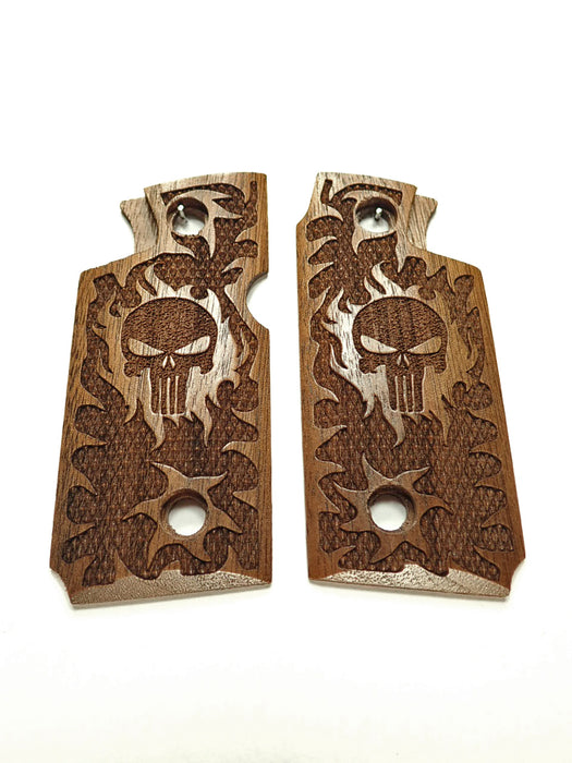 Walnut Punisher #1 Springfield Armory 911 .380 Grips X